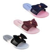 Wholesale Footwear Women's Ombre Bow Slide