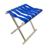 Folding Camping Stool With Canvas Seat 12.5"