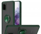 Tuff Slim Armor Hybrid Ring Stand Case For Samsung Galaxy A02s In Dark Green