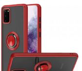 Tuff Slim Armor Hybrid Ring Stand Case For Samsung Galaxy A02s In Red