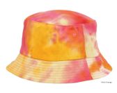 Tie Dye Multi Color Cotton Bucket Hats Multi Orange