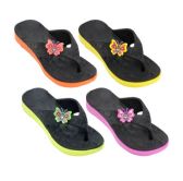 Wholesale Footwear Girl's Butterfly Flip Flops