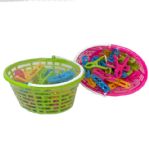 20 Piece Plastic Clothes Pin With Basket