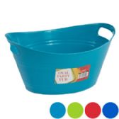 Basket Oval Tub W/double Handles 5.25 X 12.5 - 4 Colors In Pdq