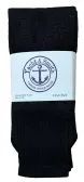 Yacht & Smith Women's Cotton Tube Socks, Referee Style, Size 9-15 Solid Black