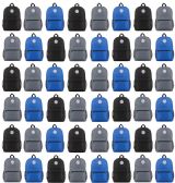 17 Inch Backpacks For Kids, 12 Assorted Colors For Boys, 48 Pack