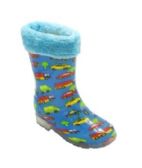 Wholesale Footwear Girls Waterproof Printed Rain And Garden Boot With Comfort Insole