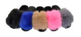 Woman Faux Fur Fuzzy Comfy Soft Plush Open Toe Indoor Outdoor Spa Bedroom Slipper