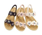 Wholesale Footwear Girls Sandals Cute Open Toe Flats Dress Sandals Summer Shoes