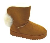 Wholesale Footwear Girls Toddler Little Kid Warm Fur Winter Ankle Boot In Tan