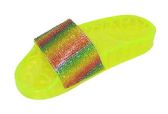Wholesale Footwear Jelly Slippers For Women In Yellow Size 5-10