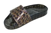 Wholesale Footwear Jelly Slippers For Women In Leopard Size 5-10