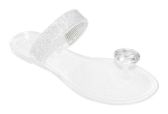 Wholesale Footwear Jelly Slippers For Women In Clear Size 6-10