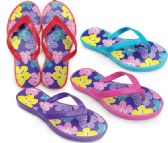 Wholesale Footwear Girls Floral Sandals In Assorted Color