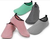 Wholesale Footwear Womens Mesh Stripe Water Shoes In Assorted Color