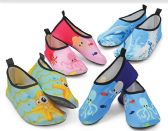 Wholesale Footwear Boys And Girls Printed Aqua Design Water Shoes Assorted