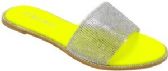 Wholesale Footwear Jelly Sandal For Women In Yellow Size 5-10