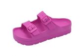 Wholesale Footwear Women Eva Slippers In Fuchsia Size 7-11