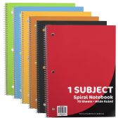 1 Subject Notebook - Wide Ruled - 70 Sheets