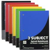 3 Subject Notebook - College Ruled -120 Sheets