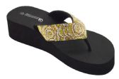 Wholesale Footwear Slippers For Women In Gold Color Size 5-10