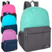 18 Inch Trailmaker Two Tone Backpack With Side Mesh Pocket - 4 Girls Color