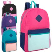 17 Inch Multi Color Backpack - 4 Girls Color