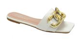 Wholesale Footwear Flat Sandals For Women In White Assorted Size