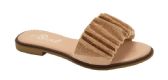 Wholesale Footwear Flat Sandals For Women In Champange Color Assorted Size