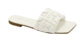 Wholesale Footwear Flat Sandals For Women In White Color Assorted Size