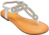 Wholesale Footwear Sandals For Women In Silver Color Size 5-10