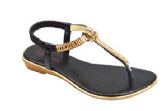 Wholesale Footwear Women Sparkle Sandals Ankle Elastic Strap In Black Color Assorted Size