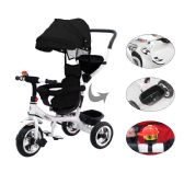 Kids Black Tricycle With Cover