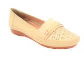 Wholesale Footwear Womens Leather Loafers & Slip - Ons Flats Driving Walking Casual Soft Sole Shoes Color Beige Size 7-11
