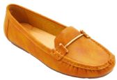 Wholesale Footwear Women Slip On Loafers Casual Flat Walking Shoes Color Tan Size 5-10