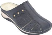 Wholesale Footwear Fashion Women Sandals Round Toe Thick Platform Heels Dress Sandals Navy Color Size 5-10
