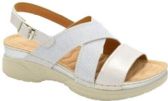 Wholesale Footwear Women's Sandals Wide Flat Platform Sandals Strap Fashion Summer Open Toe Color Silver Size 5-10