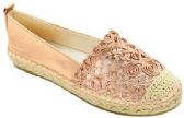 Women Closed Toe Slip On Casual Espadrilles Loafer Flat Comfort Shoes Color Champagne Size 5-10