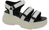 Wholesale Footwear Women's Flat Platform Comfortable Universal Casual Sandals Color White Size 5 -10