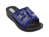 Wholesale Footwear Platform Sandals For Women Sole Open Toe In Color Blue Size 5-10