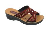 Wholesale Footwear Fashion Platform Rhinestone Sandals For Women Sole Open Toe In Color Red Size 5-10