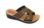 Wholesale Footwear Fashion Platform Rhinestone Sandals For Women Sole Open Toe In Color Gold Size 5-10