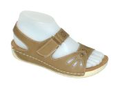 Wholesale Footwear Women Sandals Ankle Buckle Strap Sandals Fashion Summer Beach Sandals Open Toe Color Khaki Size 5-11