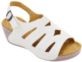 Wholesale Footwear Women's Sandals Wide Flat Platform Sandals Strap Fashion Summer Open Toe Color White Size 5-10