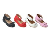 Wholesale Footwear Girls Mary Jane Flats Ankle Loop Ballerina Flat Dress Shoes In Pink