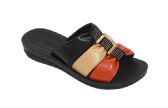 Wholesale Footwear Women Slides Sandals Soft Pu Platform Wedges Sandals Shoes Woman Indoor Outdoor Color Black Size 5-10