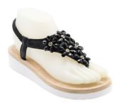 Wholesale Footwear Fashion Platform Sandals Flowers Rhinestone For Women Sole Open Toe In Color Black Size 5-10