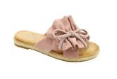 Wholesale Footwear Flat Sandals For Women In Pink Color Size 5-10