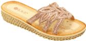 Wholesale Footwear Fashion Sandals For Women Sole Open Toe In Color Champagne Size 5-10