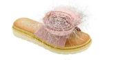 Wholesale Footwear Women Casual Comfortable Band Sandals Color Pink Size 5-10